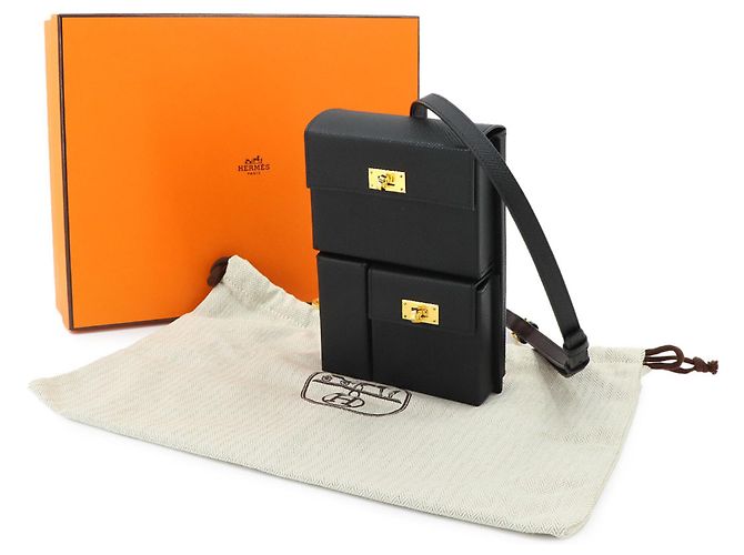 Hermès Hermes Kelly Multipocket To Go Handtasche Schwarz - Ansicht 2