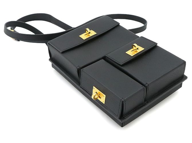 Hermès Hermes Kelly Multipocket To Go Handtasche Schwarz - Ansicht 5
