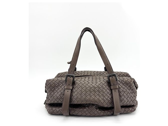 Bottega Veneta Montaigne Handle Intrecciato Nappa Medium Marrone - vista 2