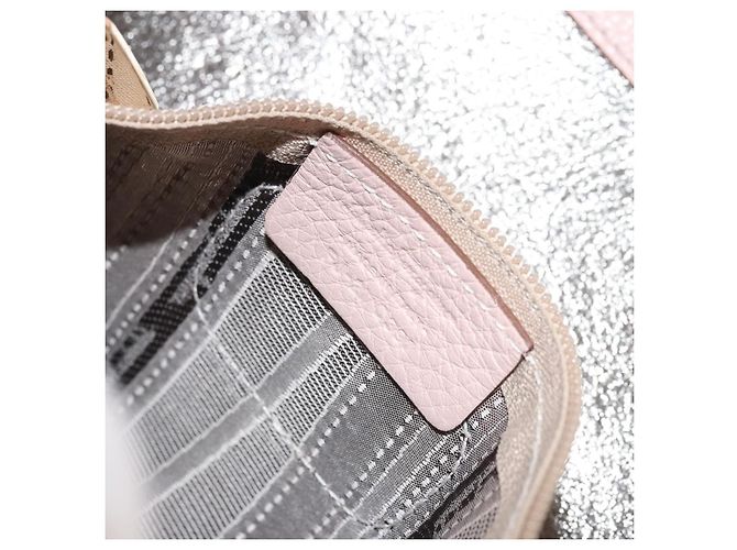 Borsa Tote Salvatore Ferragamo Gancini in pelle Rosa - vista 7