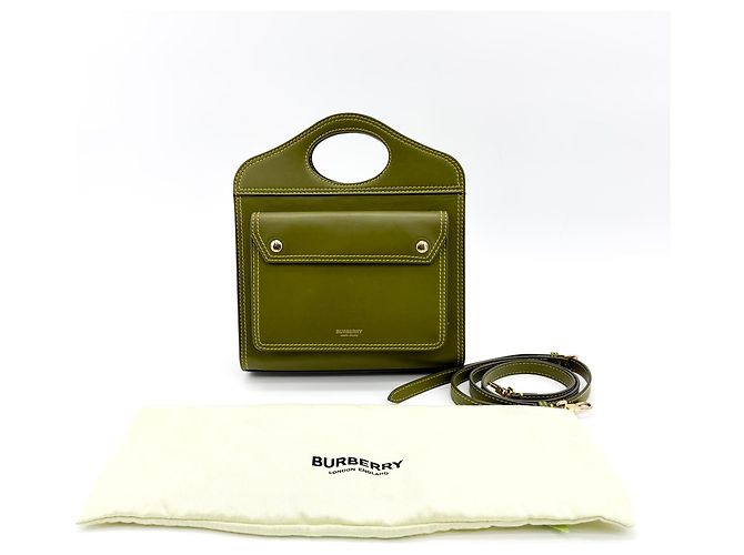 Burberry Mini de piel con bolsillo Verde - vista 2