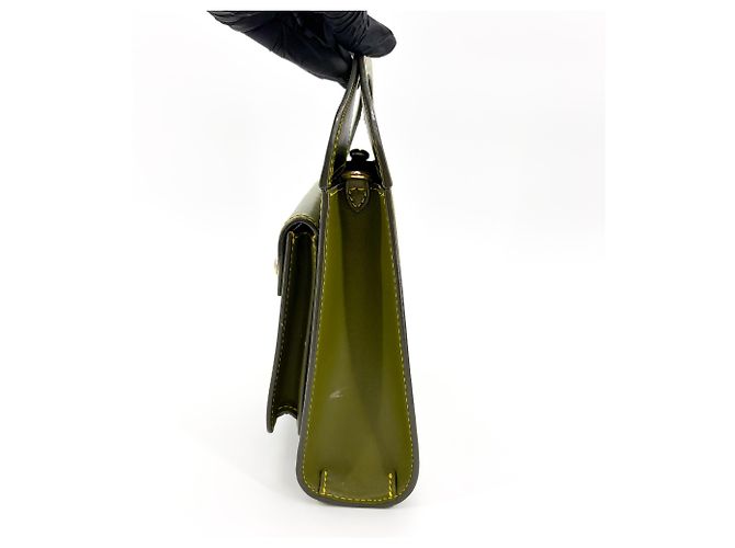 Burberry Mini de piel con bolsillo Verde - vista 4