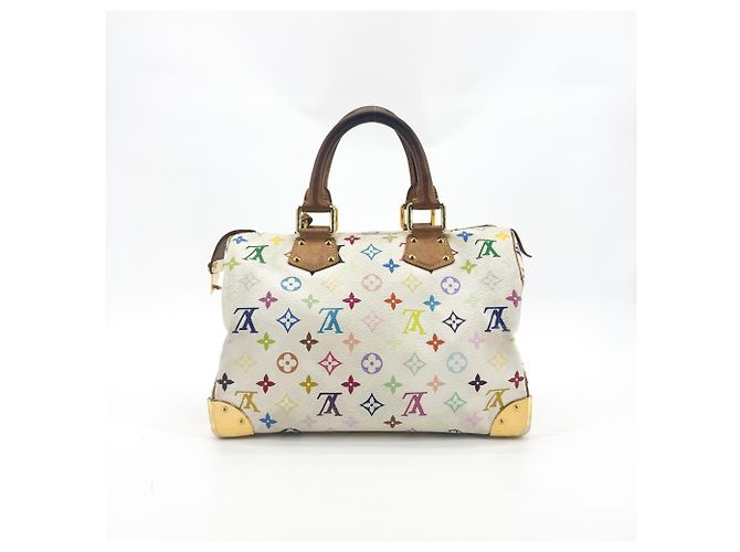 Louis Vuitton Speedy Monogram Multicolor 30 Blanc - vue 2