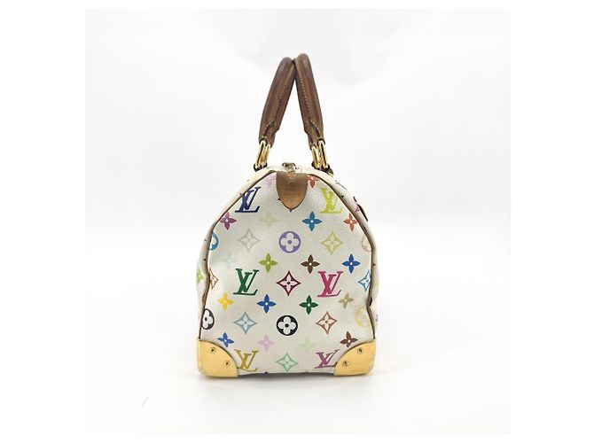 Louis Vuitton Speedy Monogram Multicolor 30 Blanc - vue 4