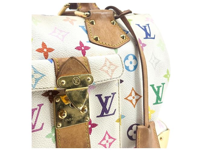 Louis Vuitton Speedy Monogram Multicolor 30 Blanc - vue 6