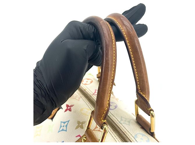 Louis Vuitton Speedy Monogram Multicolor 30 Blanc - vue 7