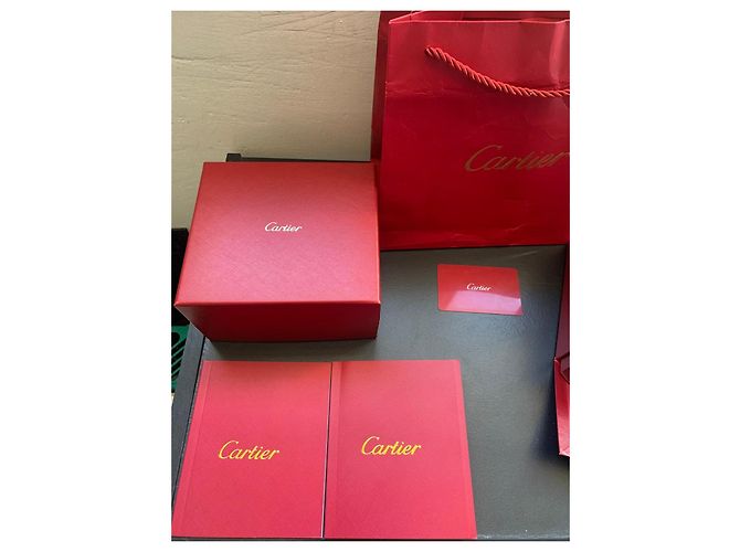 Relógio Cartier Santos Dumont Ouro e Aço Prata Gold hardware - vista 3