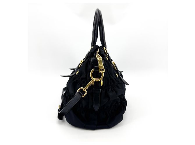 Prada Gaufre Nappa Leather Large Schwarz - Ansicht 4