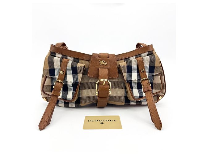 Burberry Schultertasche Nova Check beschichtetes Canvas Small Schwarz - Ansicht 2