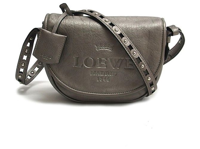 Loewe Heritage Satchel Schultertasche Metallisch - Ansicht 2