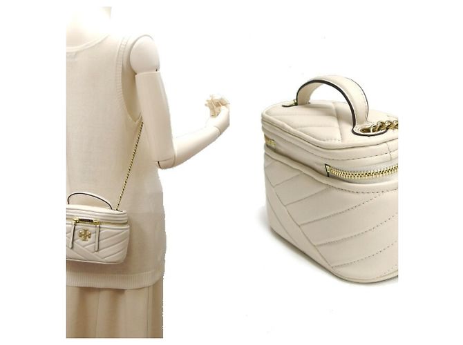 Tory Burch Kira Mini Vanity Bag Bianco - vista 3