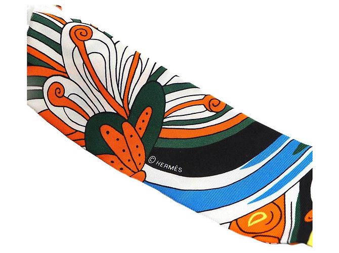 Hermès Twilly Schal - Maharani's Garden Mehrfarben Orange - Ansicht 5
