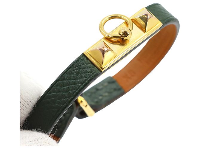 Hermès Bracelete Hermes Rivale Mini Verde - vista 5