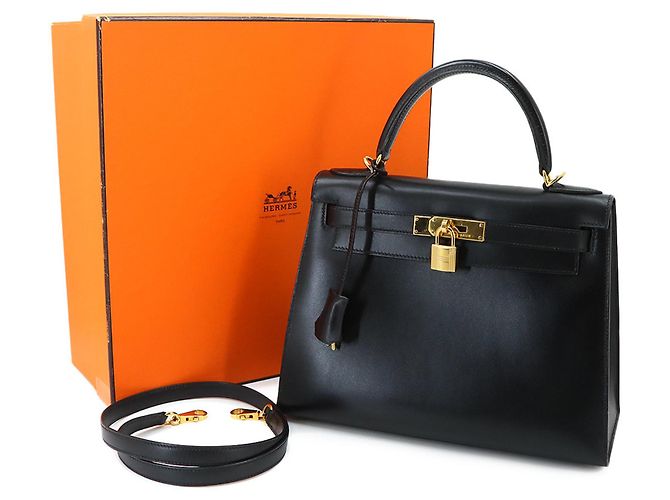 Hermès Borsa Hermes Kelly 28 Nero - vista 2