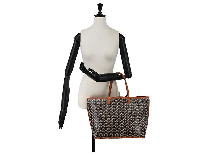 Borsa Tote Reversibile Goyard Anjou PM Marrone Nero - vista 10
