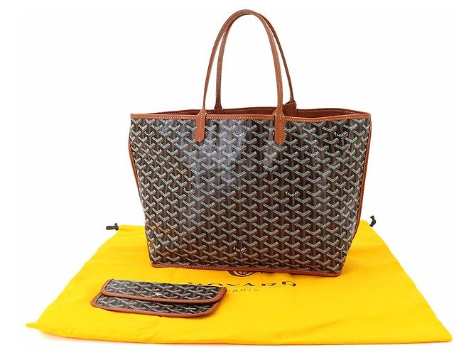 Borsa Tote Reversibile Goyard Anjou PM Marrone Nero - vista 2