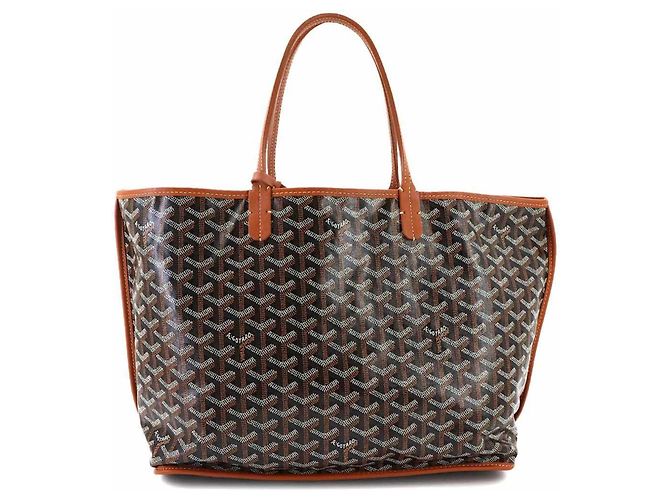 Borsa Tote Reversibile Goyard Anjou PM Marrone Nero - vista 3