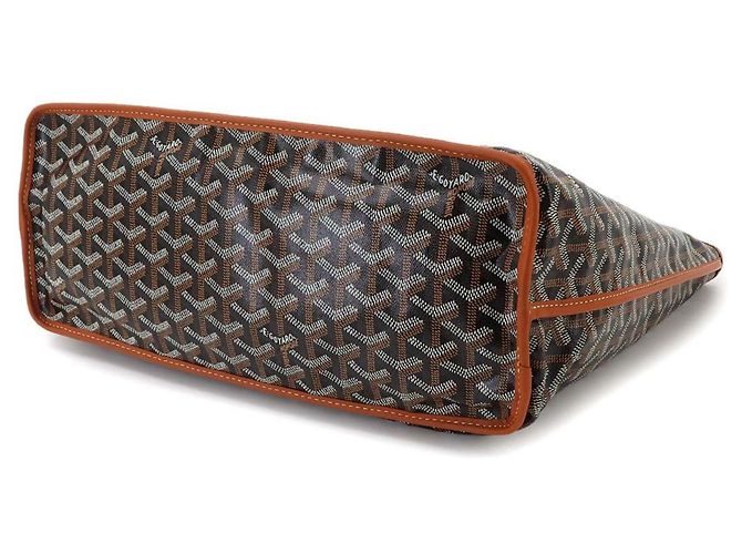 Borsa Tote Reversibile Goyard Anjou PM Marrone Nero - vista 5