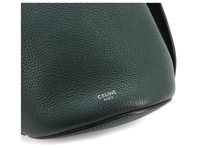 Céline Bolsa Bucket Nano Celine Verde - vista 8