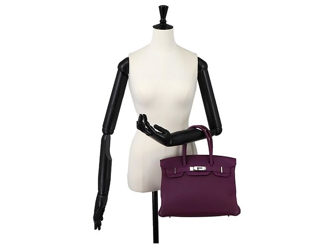 Hermès Borsa Hermes Birkin 30 Togo Anemone - vista 10