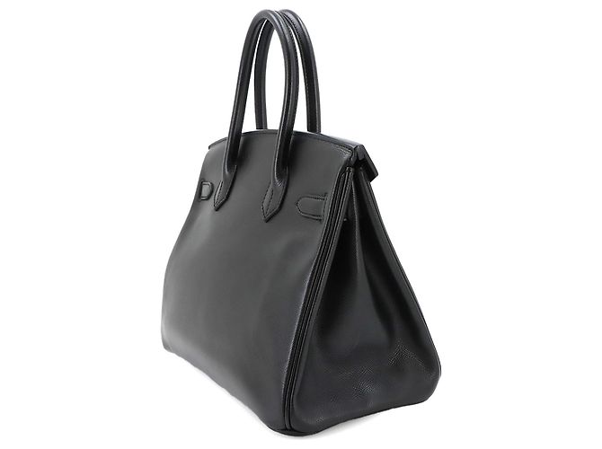 Hermès Borsa Hermes Birkin 30 in pelle Epsom nera Nero - vista 3