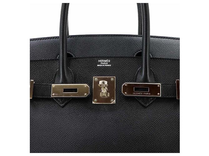 Hermès Borsa Hermes Birkin 30 in pelle Epsom nera Nero - vista 7
