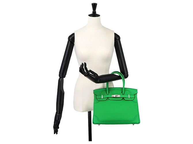 Hermès Borsa Hermes Birkin 30 Ghillies - vista 10