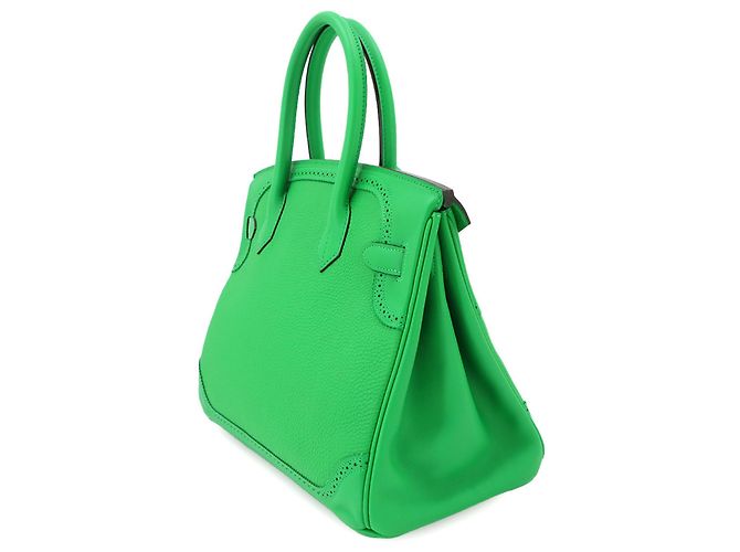Hermès Borsa Hermes Birkin 30 Ghillies - vista 3