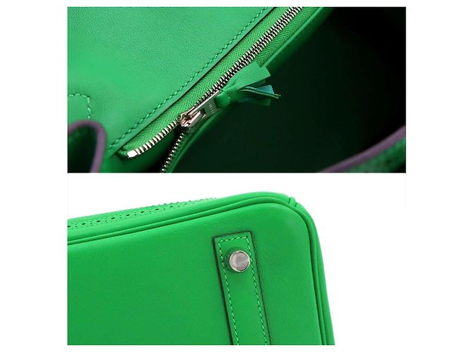 Hermès Borsa Hermes Birkin 30 Ghillies - vista 8
