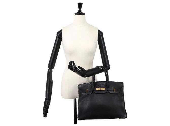 Hermès Hermes Birkin 35 Ardennes Black Handtasche Schwarz - Ansicht 10