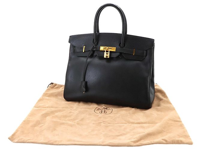 Hermès Hermes Birkin 35 Ardennes Black Handtasche Schwarz - Ansicht 2