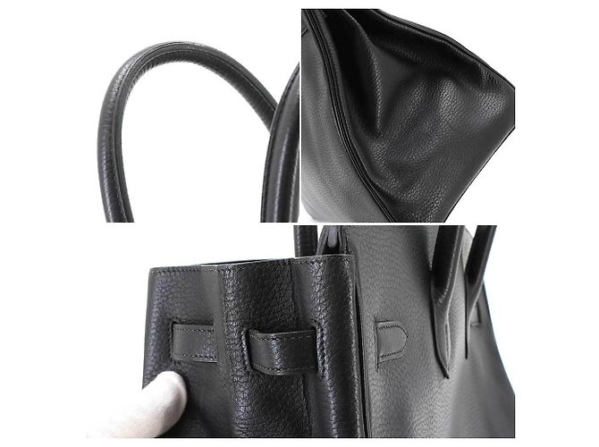 Hermès Hermes Birkin 35 Ardennes Black Handtasche Schwarz - Ansicht 9