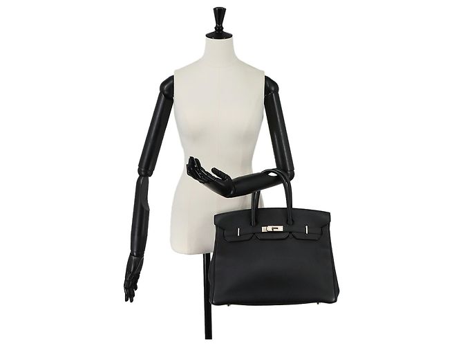 Hermès Hermes Birkin 35 Togo Black Handtasche Schwarz - Ansicht 10