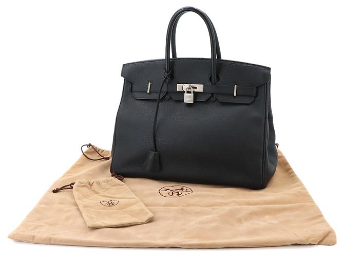 Hermès Hermes Birkin 35 Togo Black Handtasche Schwarz - Ansicht 2