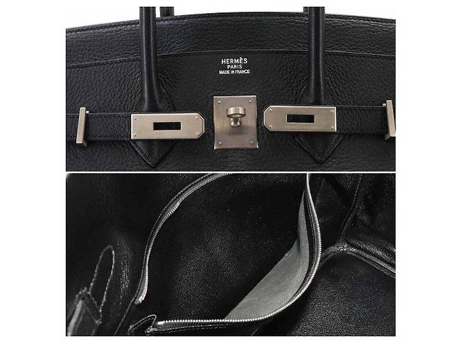 Hermès Hermes Birkin 35 Togo Black Handtasche Schwarz - Ansicht 8
