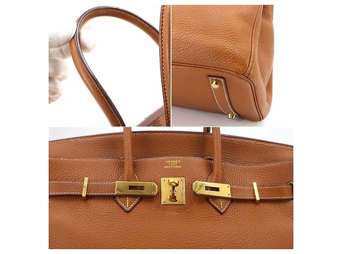 Hermès Hermes Birkin 35 Handtasche in Gold Golden - Ansicht 9