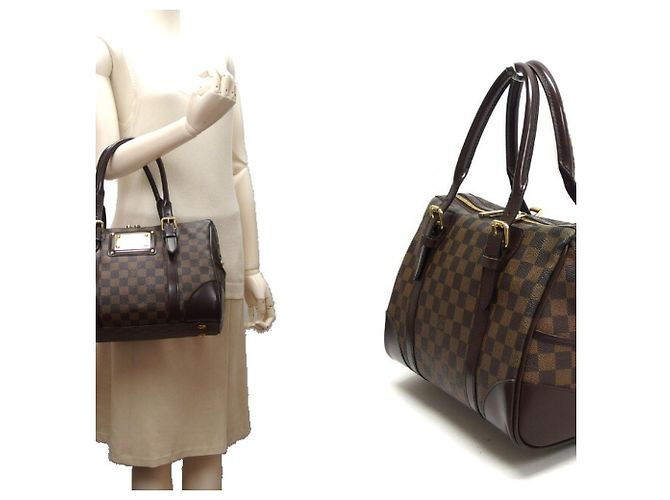 Bolsa Louis Vuitton Damier Berkeley Castanho escuro - vista 3