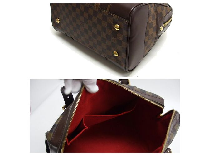 Bolsa Louis Vuitton Damier Berkeley Castanho escuro - vista 4