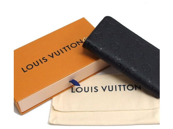 Louis Vuitton Monogram Empreinte Zippy Wallet Schwarz - Ansicht 3