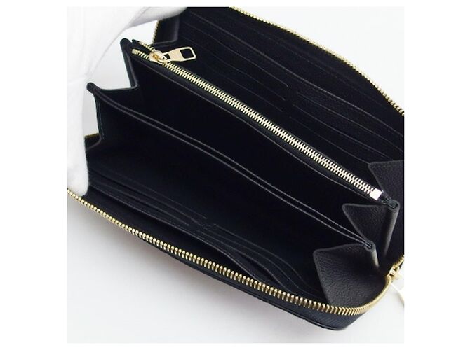 Louis Vuitton Monogram Empreinte Zippy Wallet Schwarz - Ansicht 7