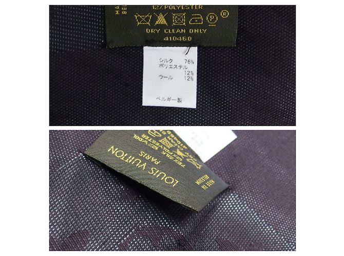 Sciarpa Large Stole Monogram Shine Louis Vuitton Porpora - vista 5