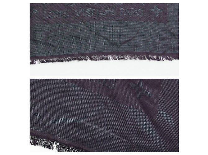 Sciarpa Large Stole Monogram Shine Louis Vuitton Porpora - vista 6