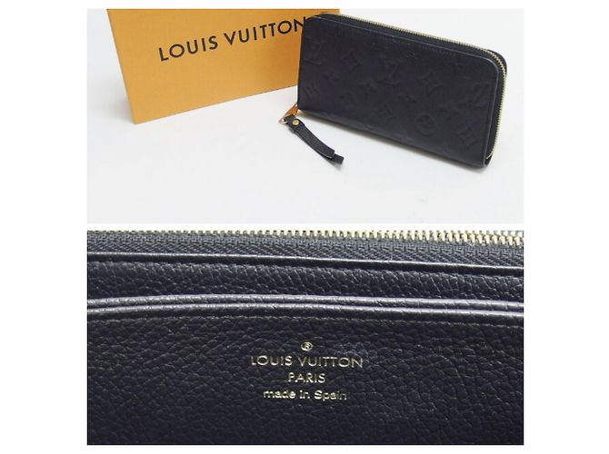Louis Vuitton Monogram Empreinte Zippy Wallet M61864 Schwarz - Ansicht 3