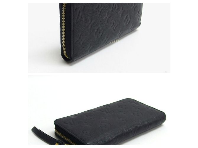 Louis Vuitton Monogram Empreinte Zippy Wallet M61864 Schwarz - Ansicht 4