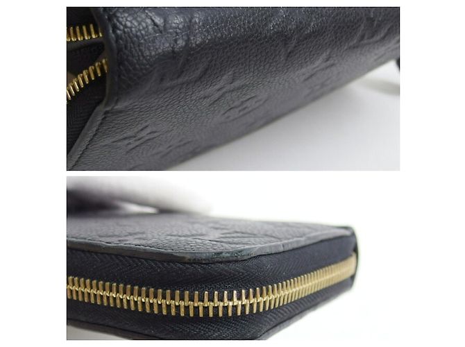 Louis Vuitton Monogram Empreinte Zippy Wallet M61864 Schwarz - Ansicht 7