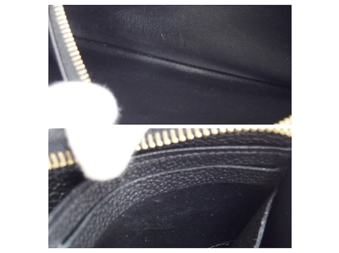 Louis Vuitton Monogram Empreinte Zippy Wallet M61864 Schwarz - Ansicht 9
