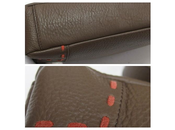 Borsa a tracolla Vivienne Westwood Punching Orb Stitch Marrone scuro - vista 7