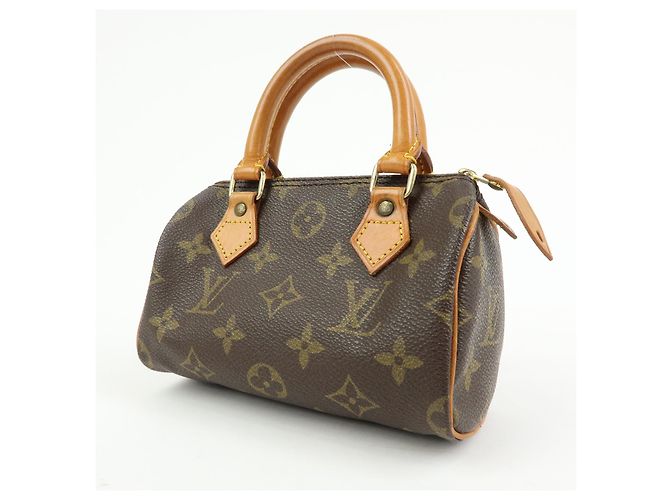 Louis Vuitton Speedy Mini HL Monogram Canvas Castaño - vista 3