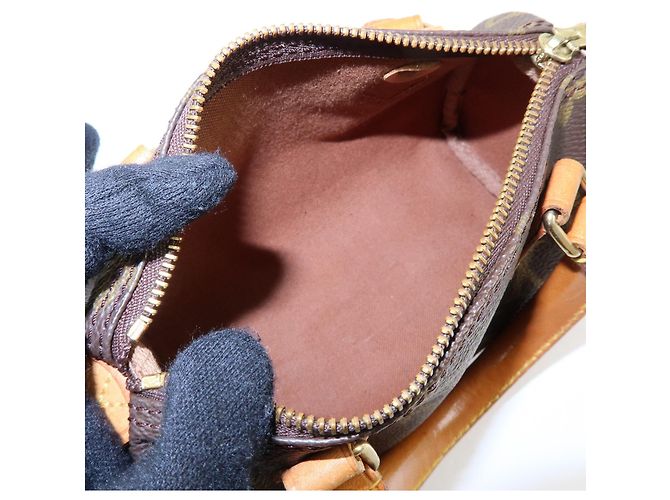 Louis Vuitton Speedy Mini HL Monogram Canvas Castaño - vista 5