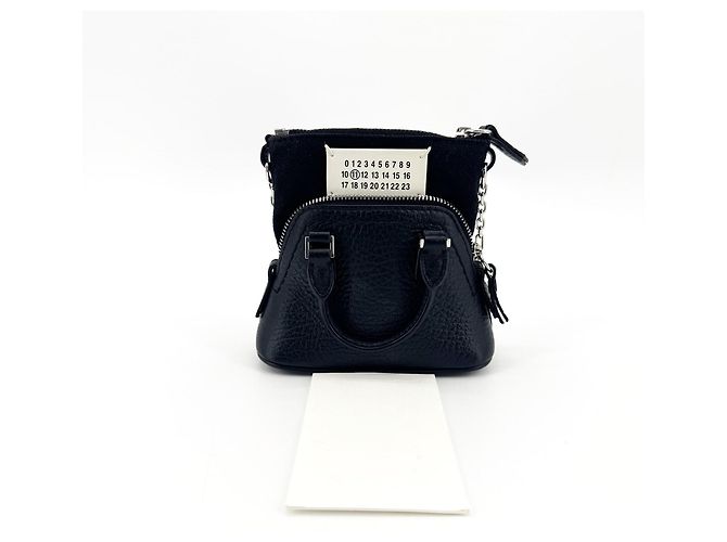 Maison Martin Margiela Maison Margiela Donna Micro Sac 5AC Leather Mini Nero - vista 2